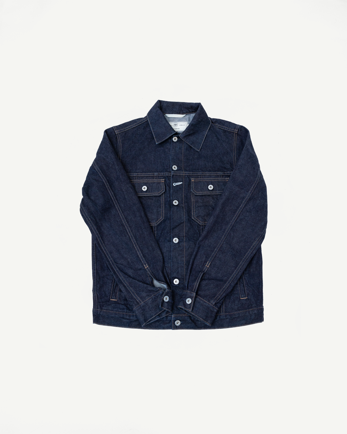 15oz - Rinsed Indigo Selvedge Denim - Cruiser Jacket