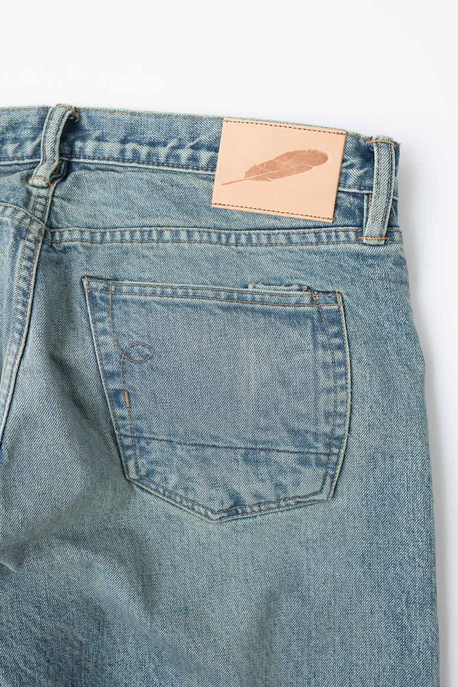 15oz - River Washed Selvedge Stanton Pant - Light Indigo