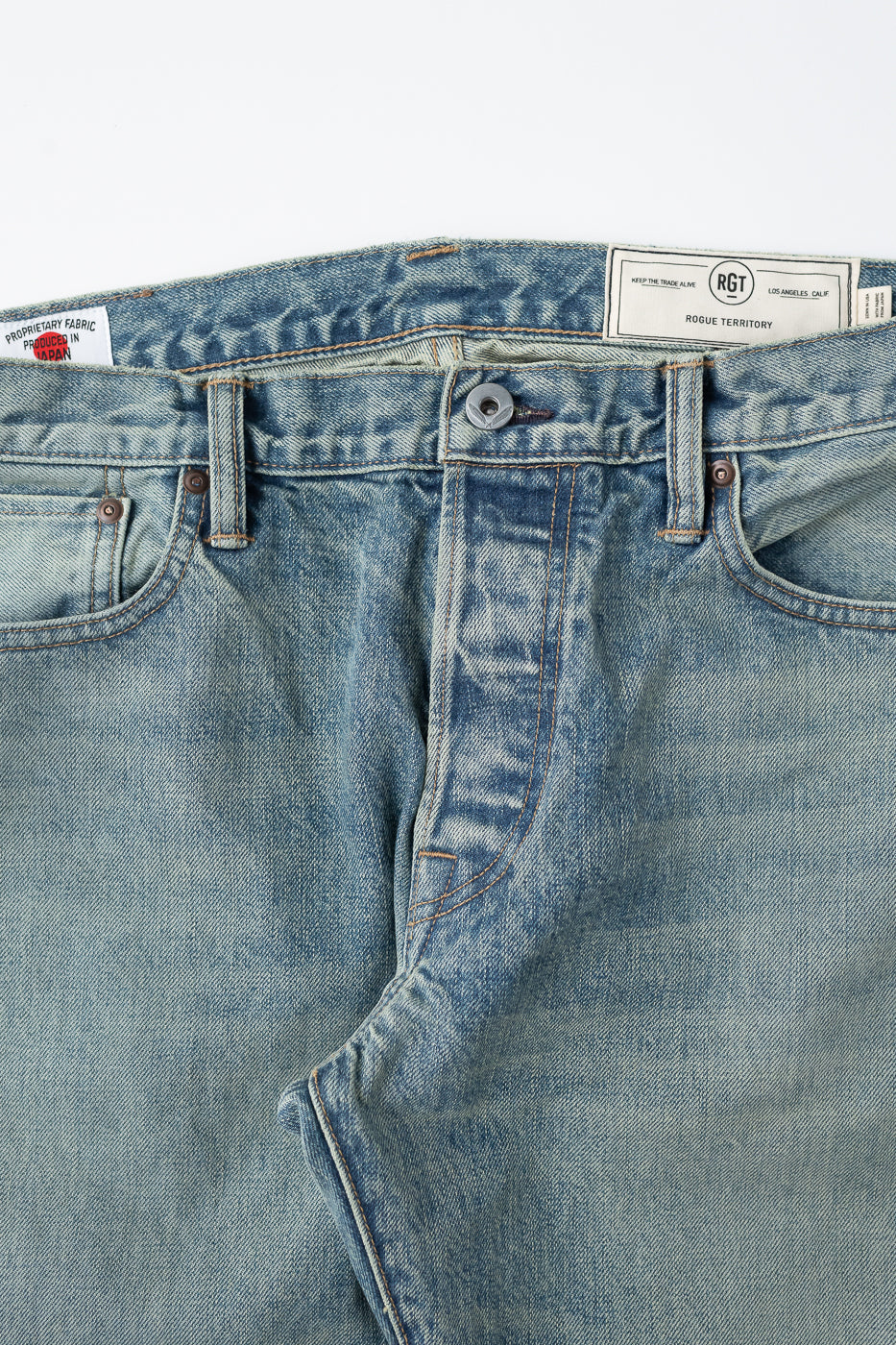 15oz - River Washed Selvedge Stanton Pant - Light Indigo