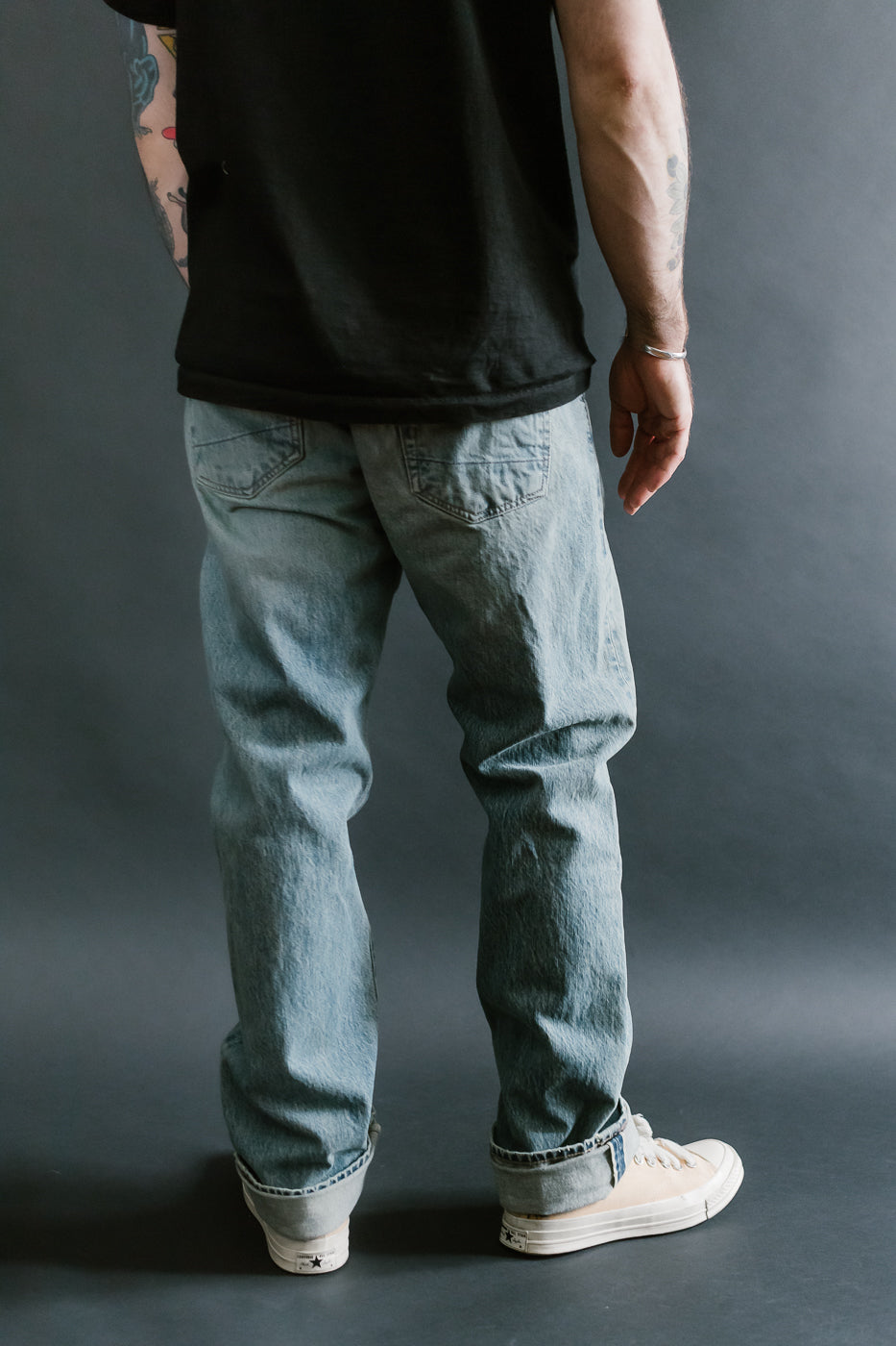 15oz - River Washed Selvedge Stanton Pant - Light Indigo