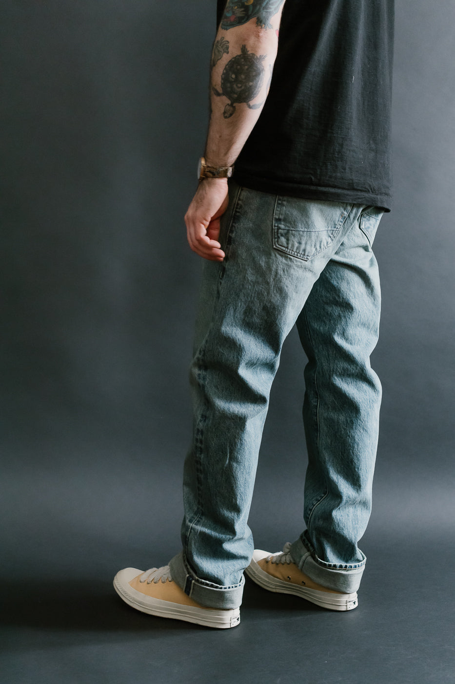 15oz - River Washed Selvedge Stanton Pant - Light Indigo