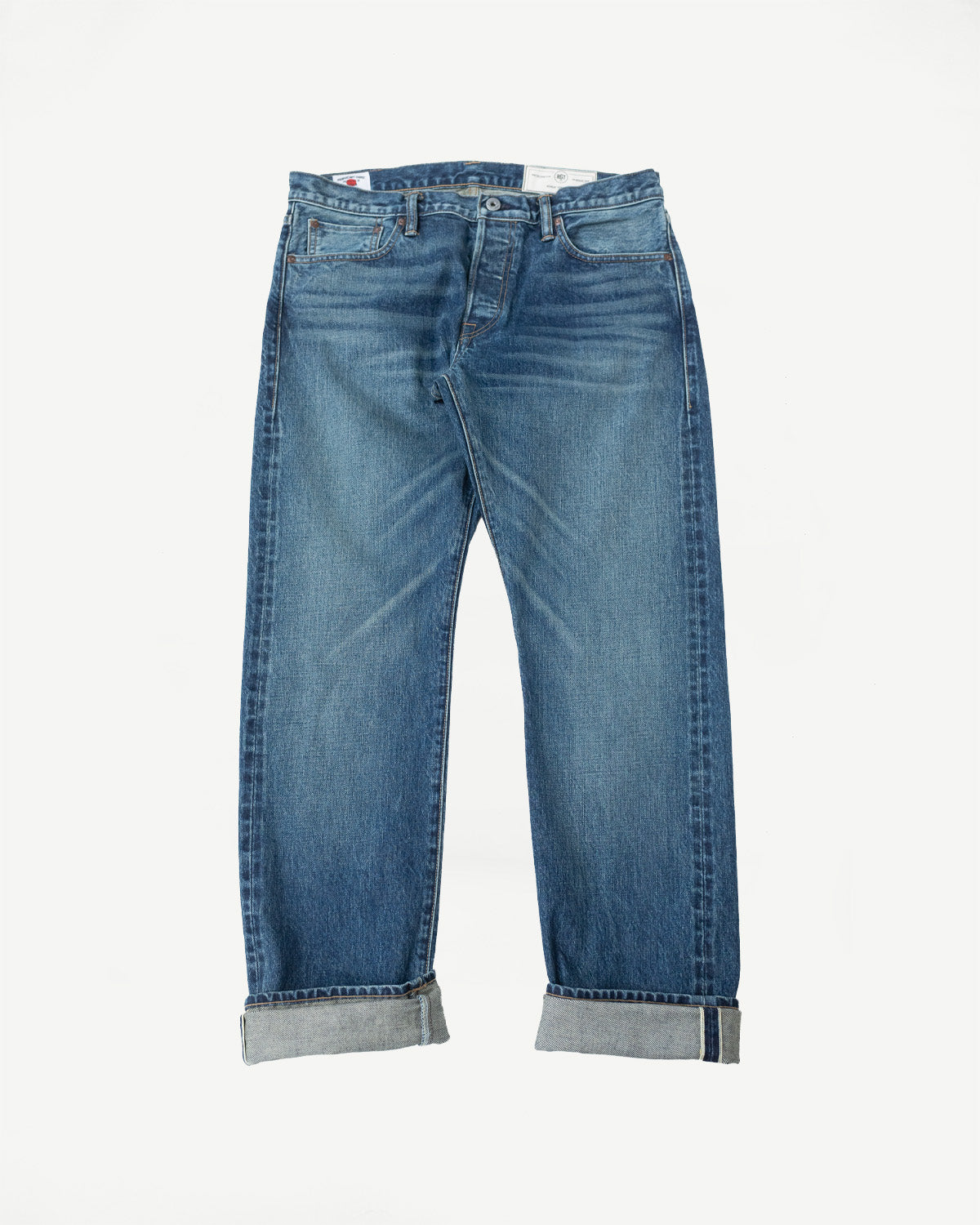 15oz - Vintage Washed Selvedge Stanton Pant - Medium Indigo