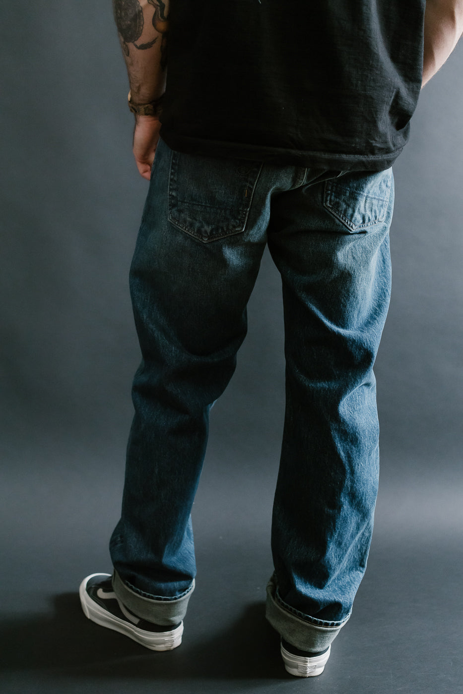 15oz - Vintage Washed Selvedge Stanton Pant - Medium Indigo