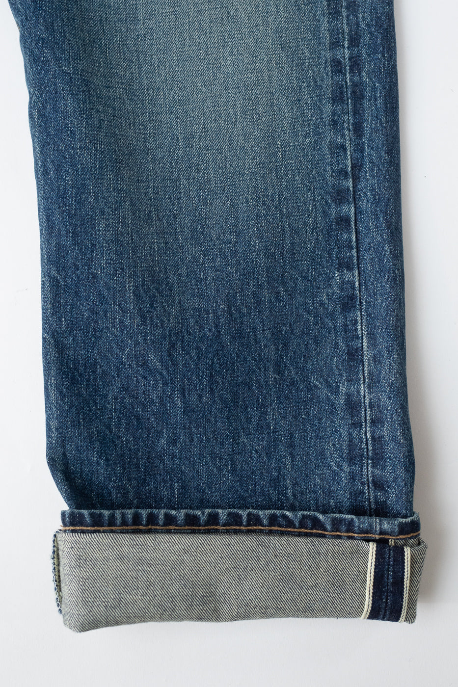 15oz - Vintage Washed Selvedge Strider Pant - Medium Indigo