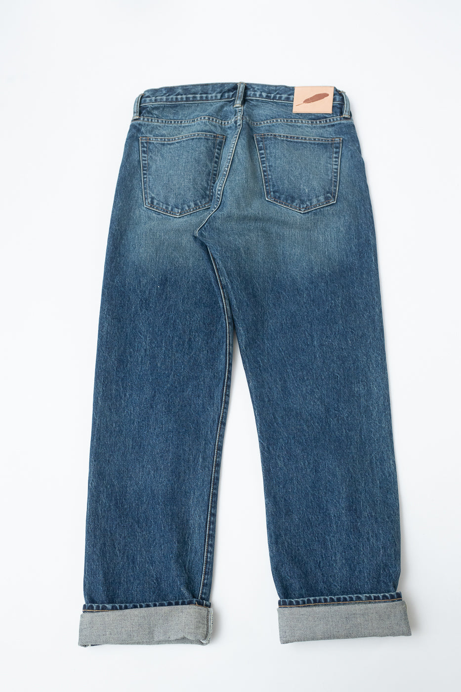 15oz - Vintage Washed Selvedge Strider Pant - Medium Indigo