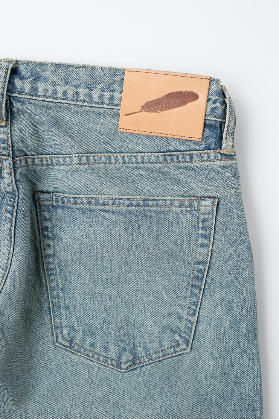 15oz - River Washed Selvedge Strider Pant - Light Indigo