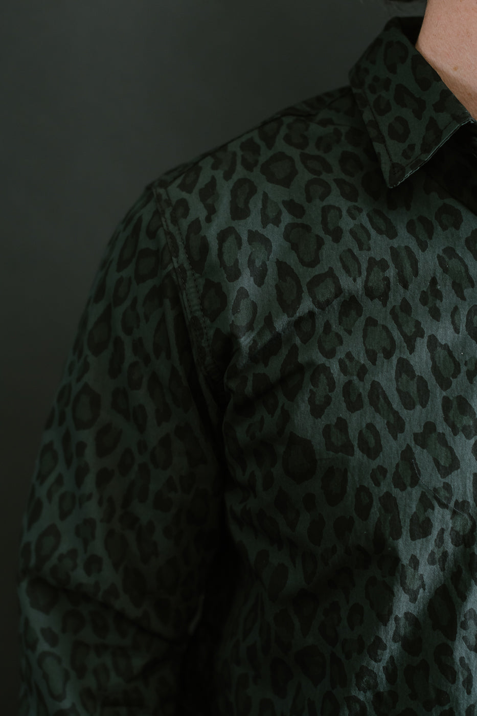 4oz - Oxford Shirt Dark Cheetah Camo - Green