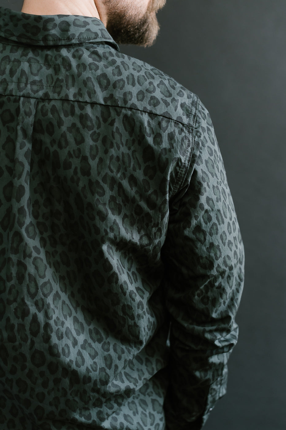 4oz - Oxford Shirt Dark Cheetah Camo - Green