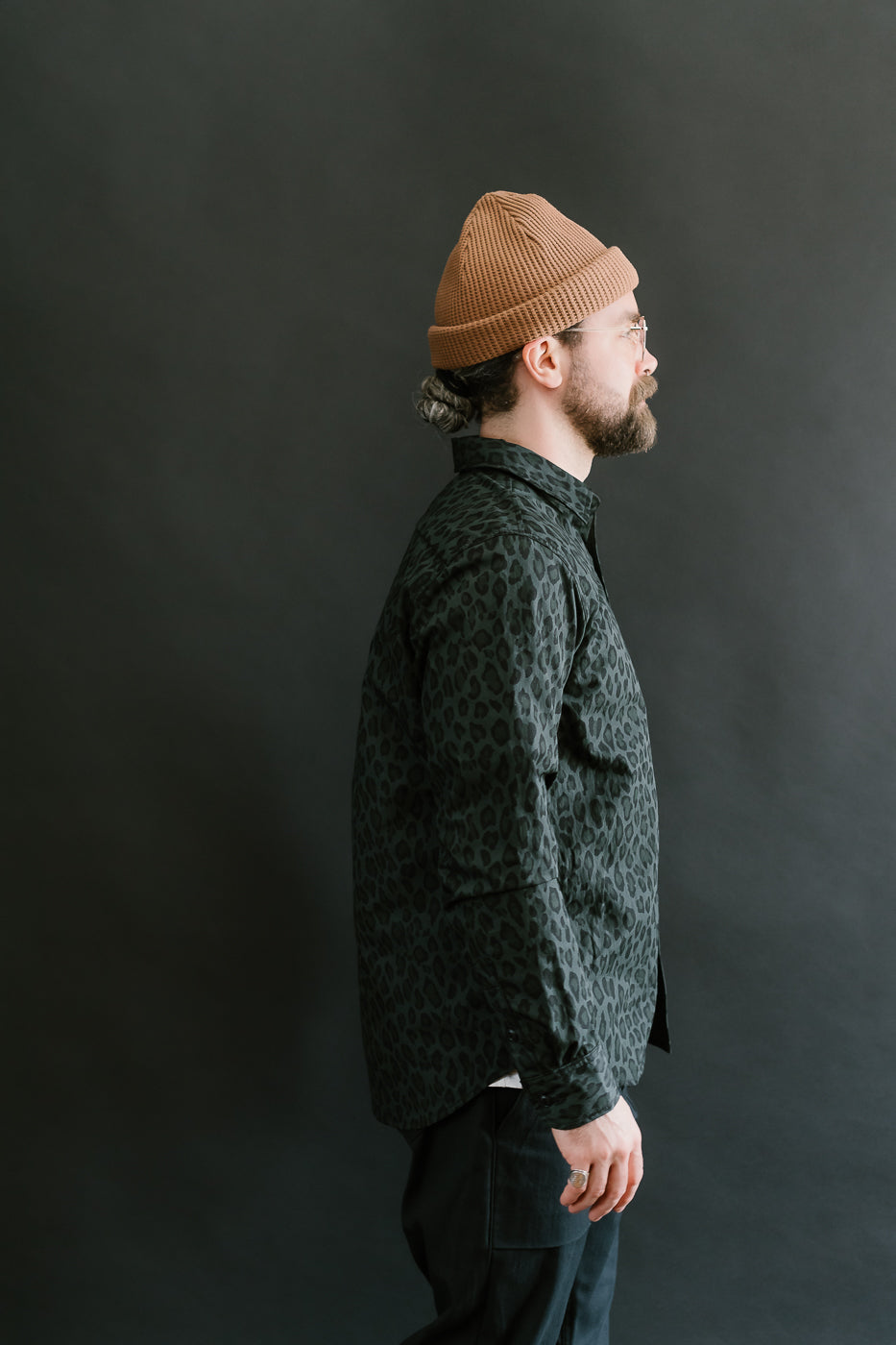 4oz - Oxford Shirt Dark Cheetah Camo - Green