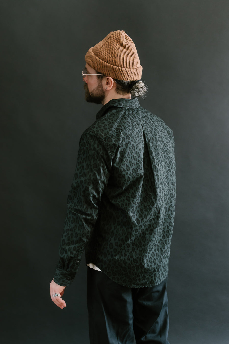 4oz - Oxford Shirt Dark Cheetah Camo - Green