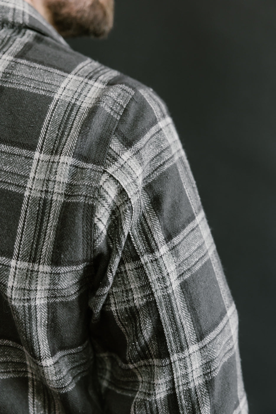 6oz Field Shirt Plaid Flannel - Grey