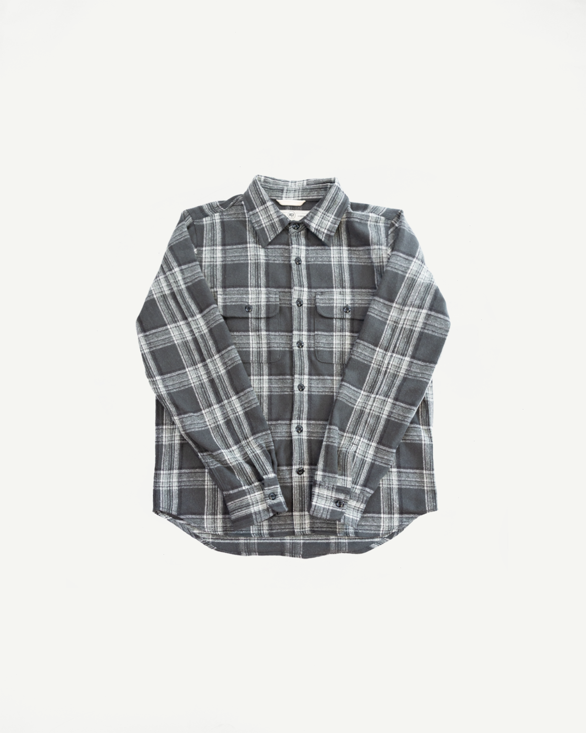 6oz Field Shirt Plaid Flannel - Grey