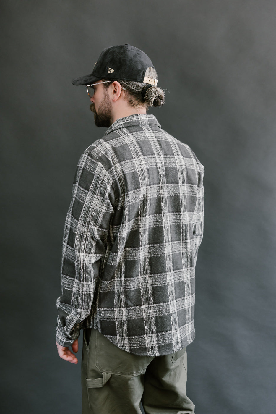 6oz Field Shirt Plaid Flannel - Grey