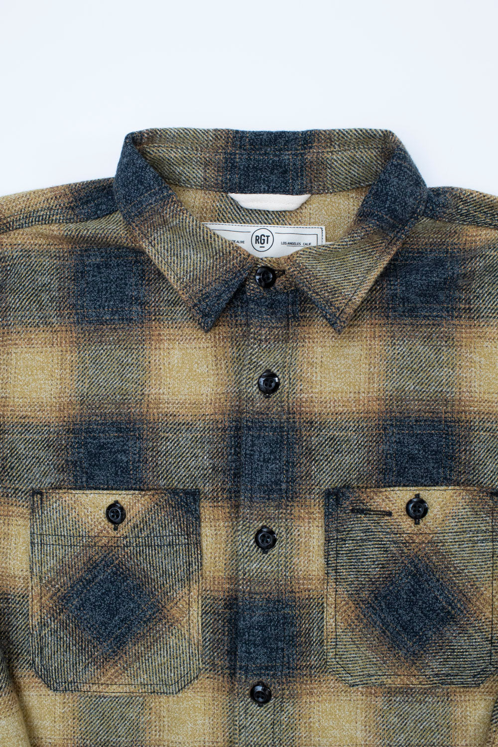 BM Shirt Plaid - Gold Ombre