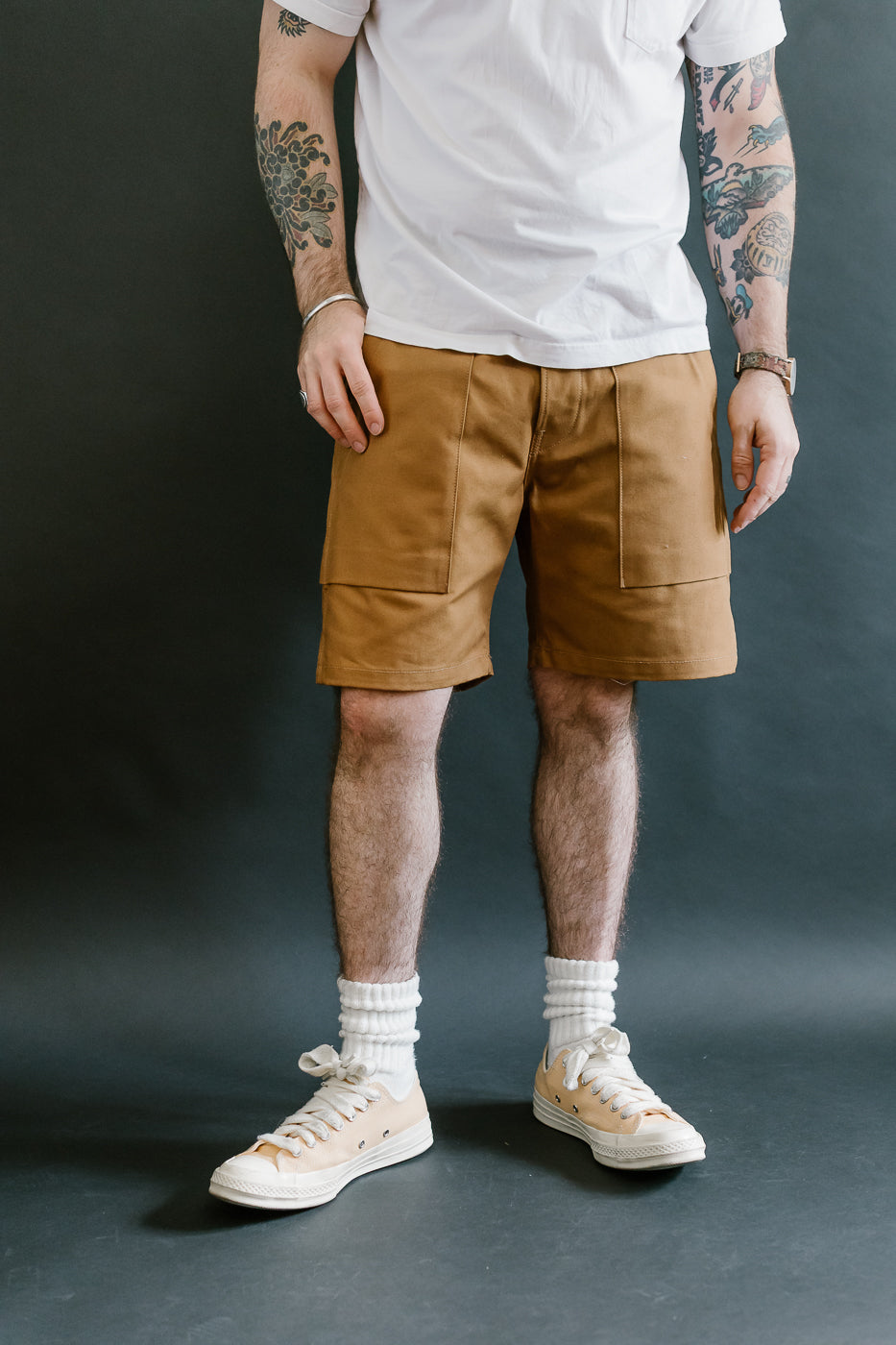 Fatigue Shorts - Camel Canvas