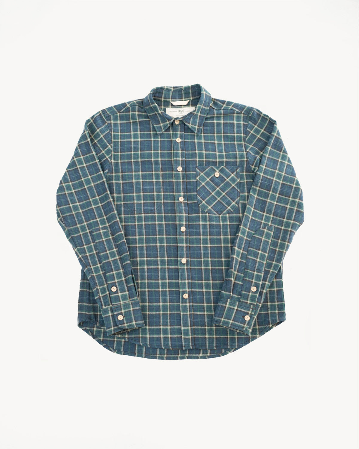 Jumper Shirt Vintage Slub Plaid - Blue
