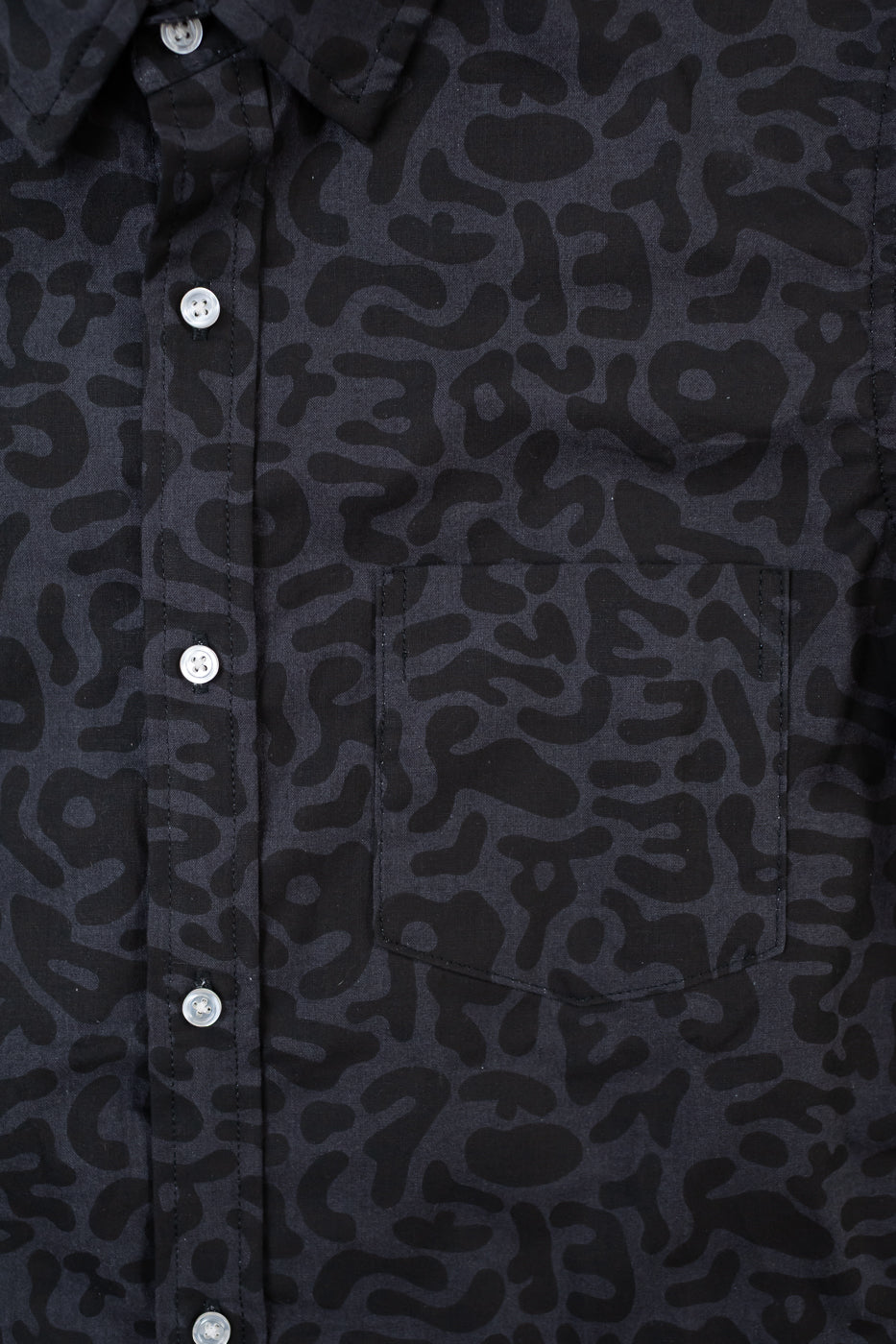 Oxford Shirt Alphabet Camo - Grey
