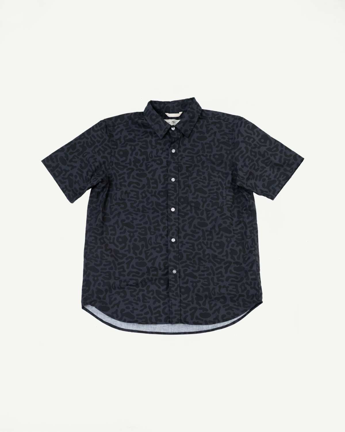 Oxford Shirt Alphabet Camo - Grey