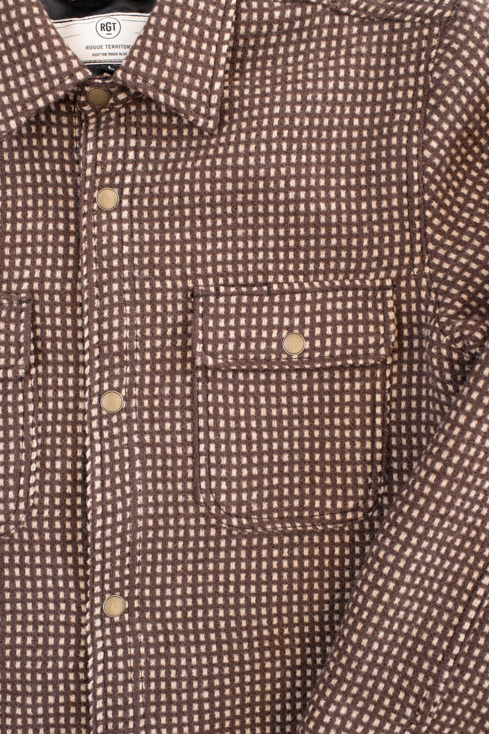 Field Shirt Lined Wool Dot - Brown