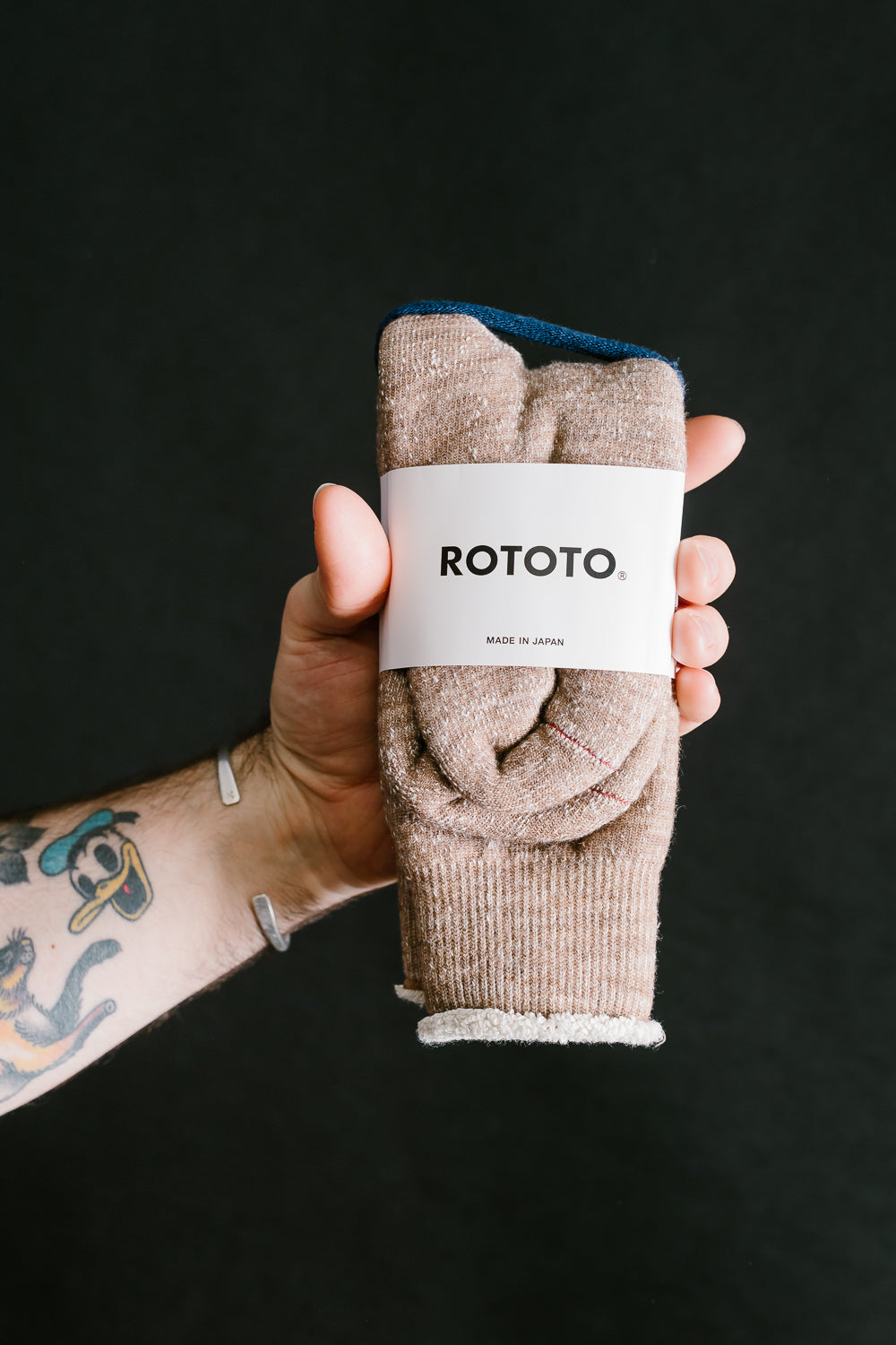 R1001 - Double Face Crew Socks Merino Wool OG - Camel