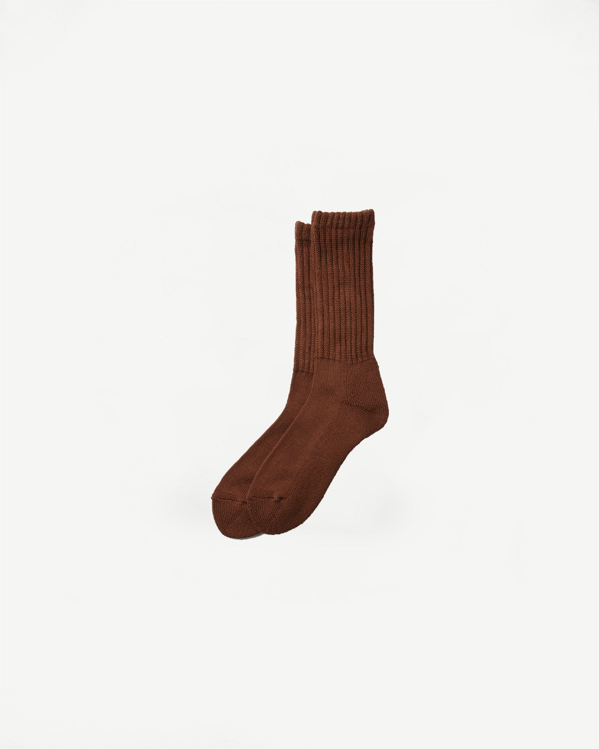 R1334 - Loose Pile Crew Sock - Chocolate