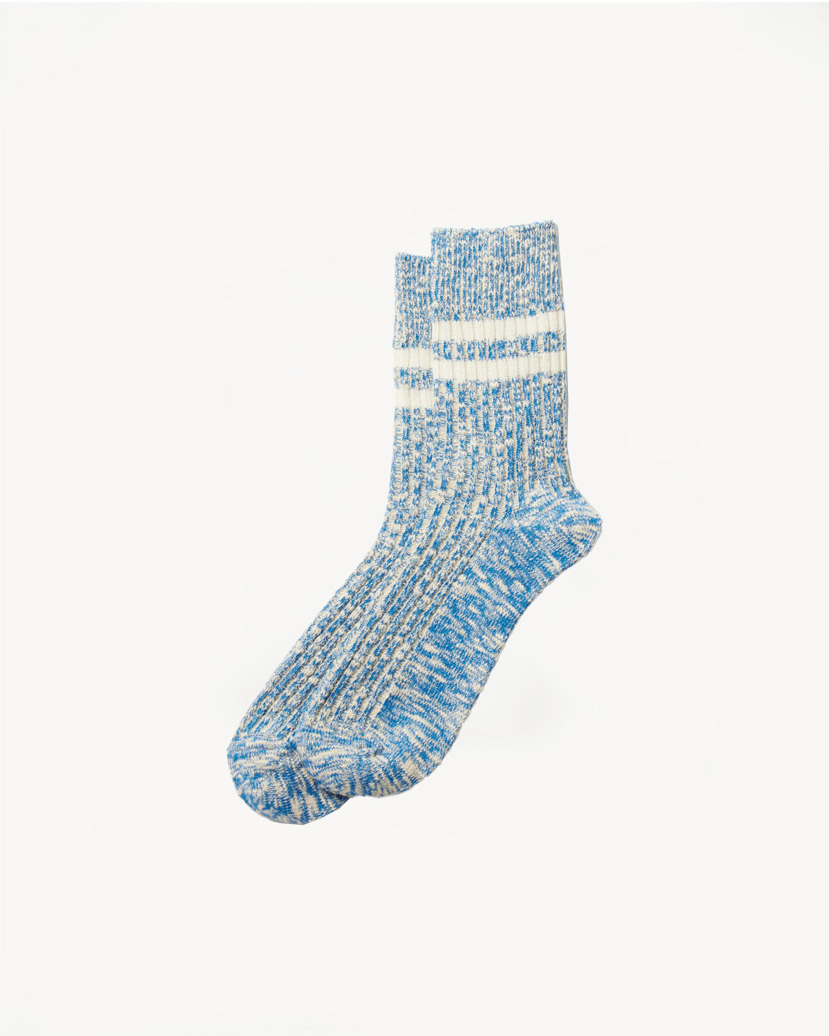 R1485 - OG Cotton Slub Stripe Socks - Blue