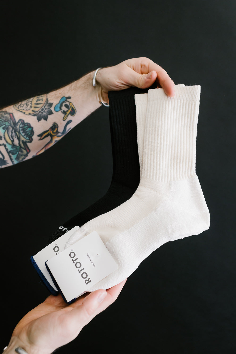 R1533 - Washi Cushion Crew Sock - Ivory