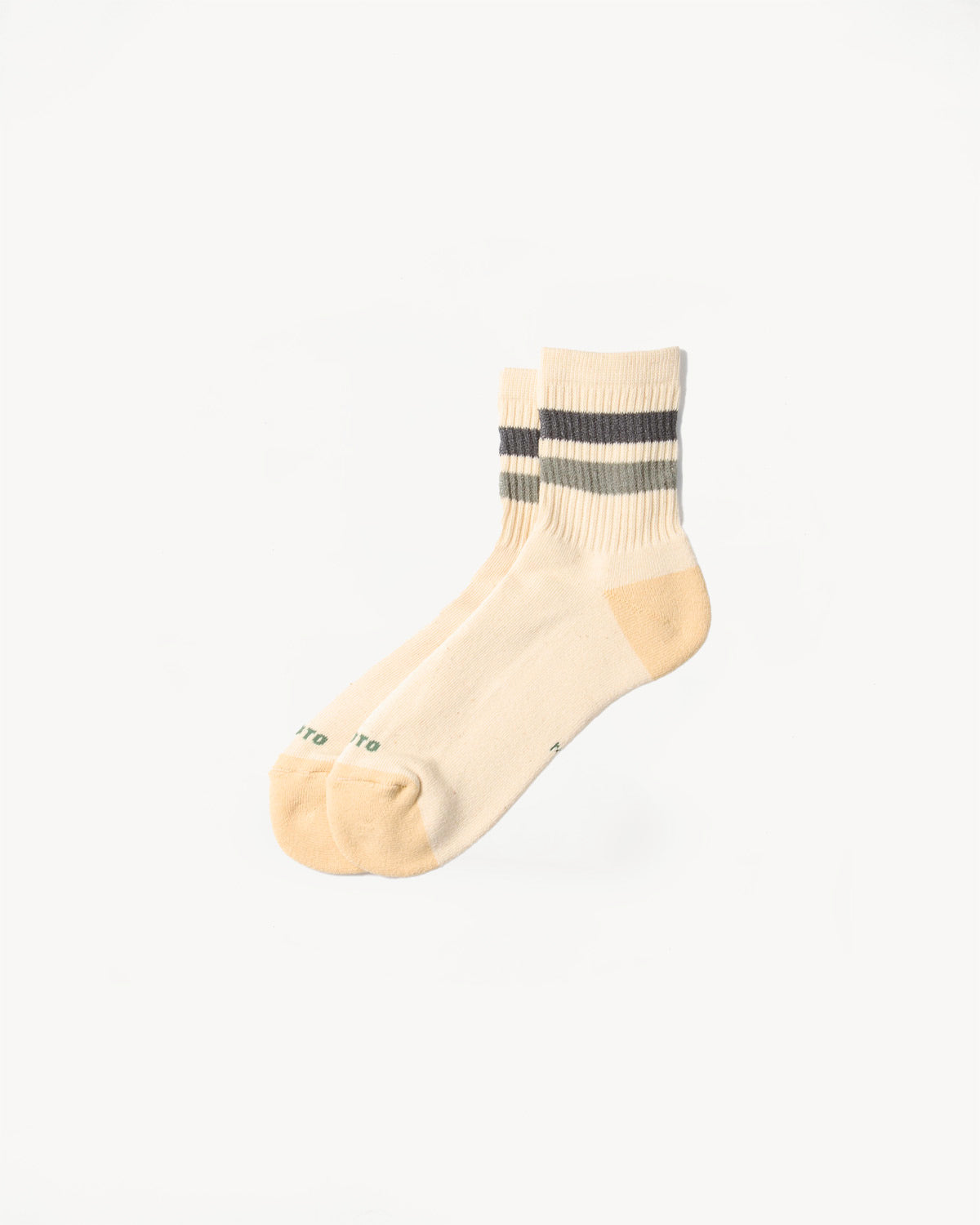 R1591 - Retro Athletic Ankle Sock - Charcoal, Grey