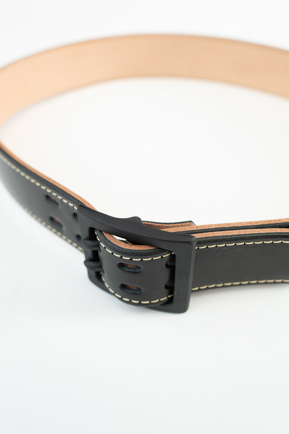 A107HSII - Extra Thick Bridle Leather Belt - Black
