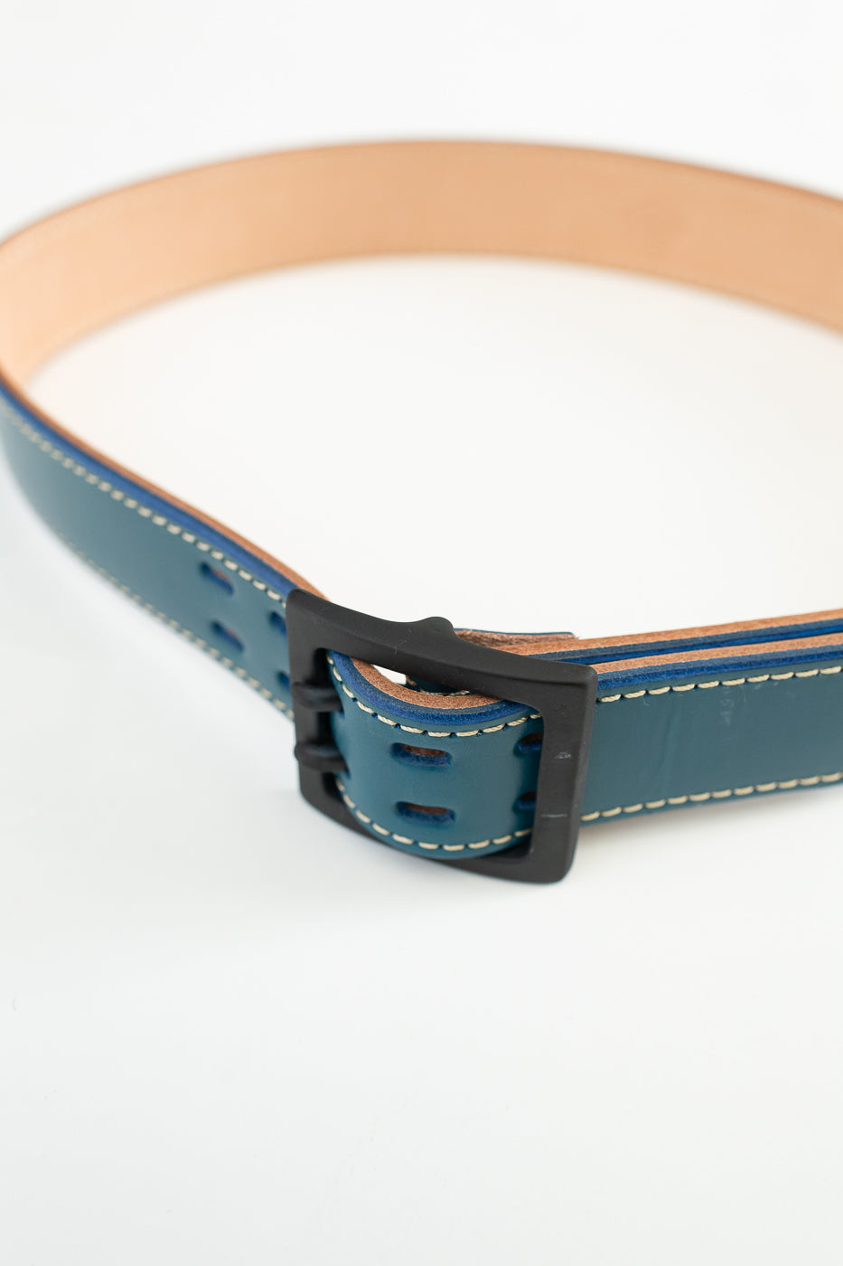H107HSII - Extra Thick Bridle Leather Belt - Blue
