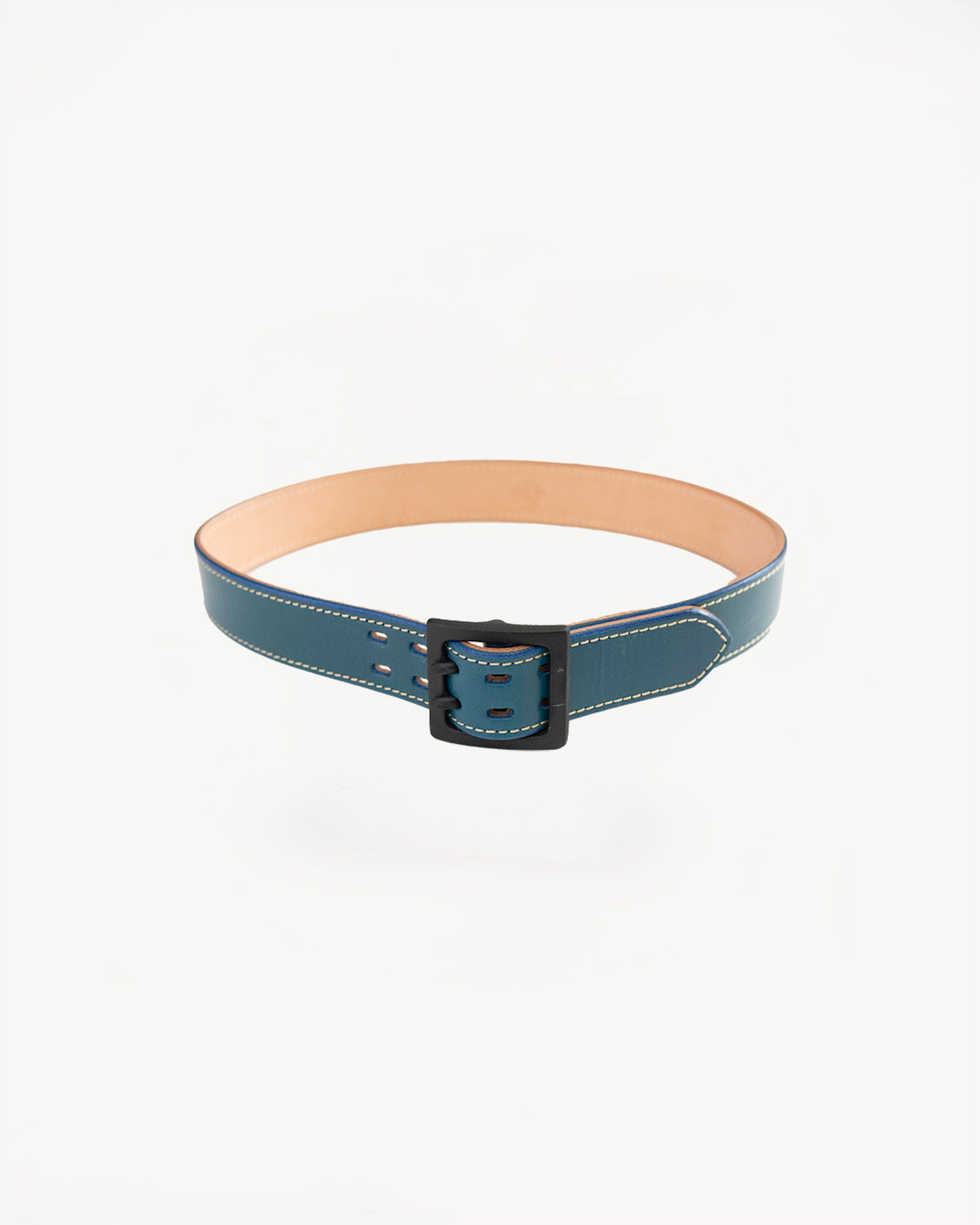H107HSII - Extra Thick Bridle Leather Belt - Blue
