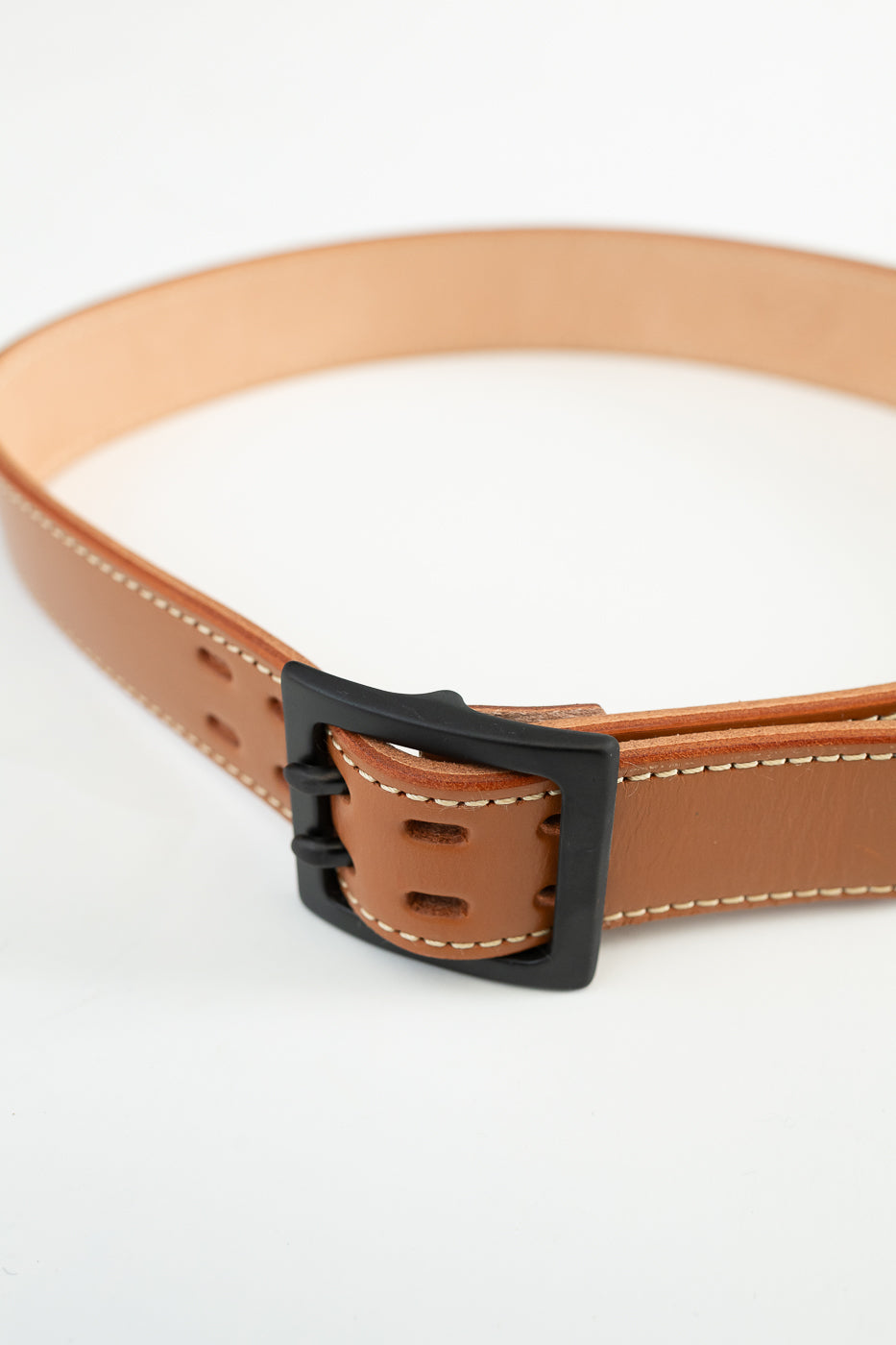 A107HSII - Extra Thick Bridle Leather Belt - Natural