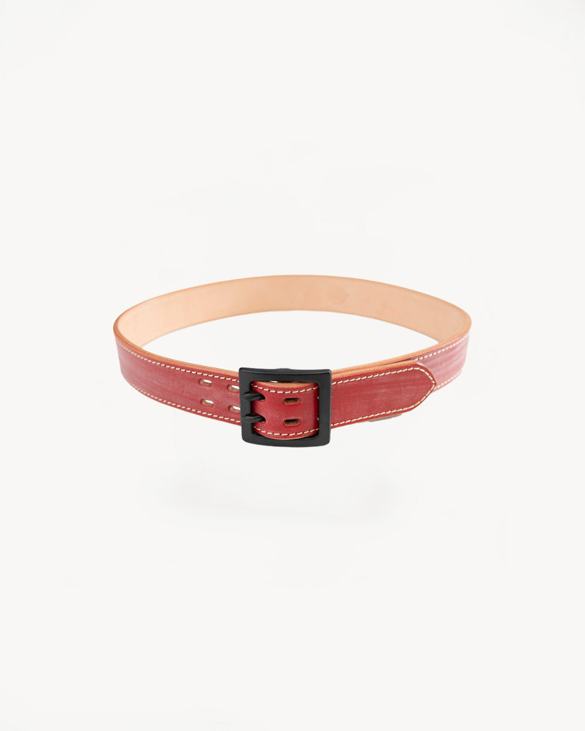 A107HSII - Extra Thick Bridle Leather Belt - Red