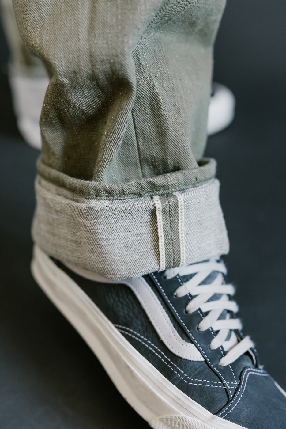 S0150GNX - 17oz Uguisu Denim - Regular Straight