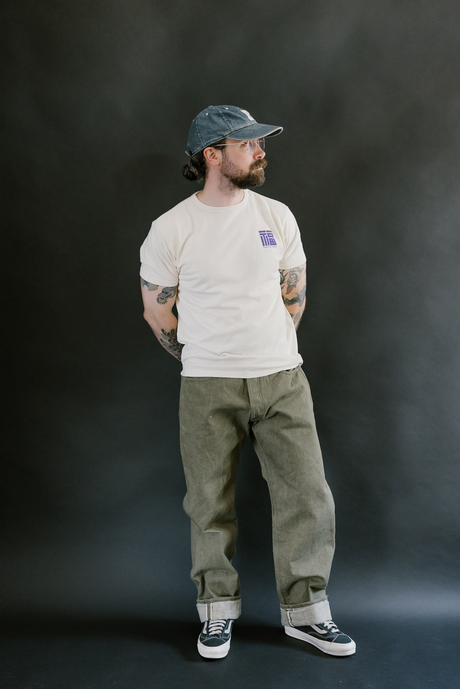 S0150GNX - 17oz Uguisu Denim - Regular Straight
