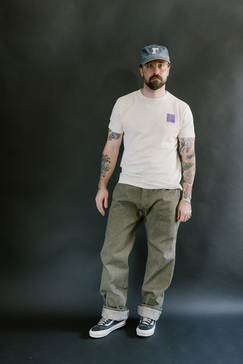 S0150GNX - 17oz Uguisu Denim - Regular Straight