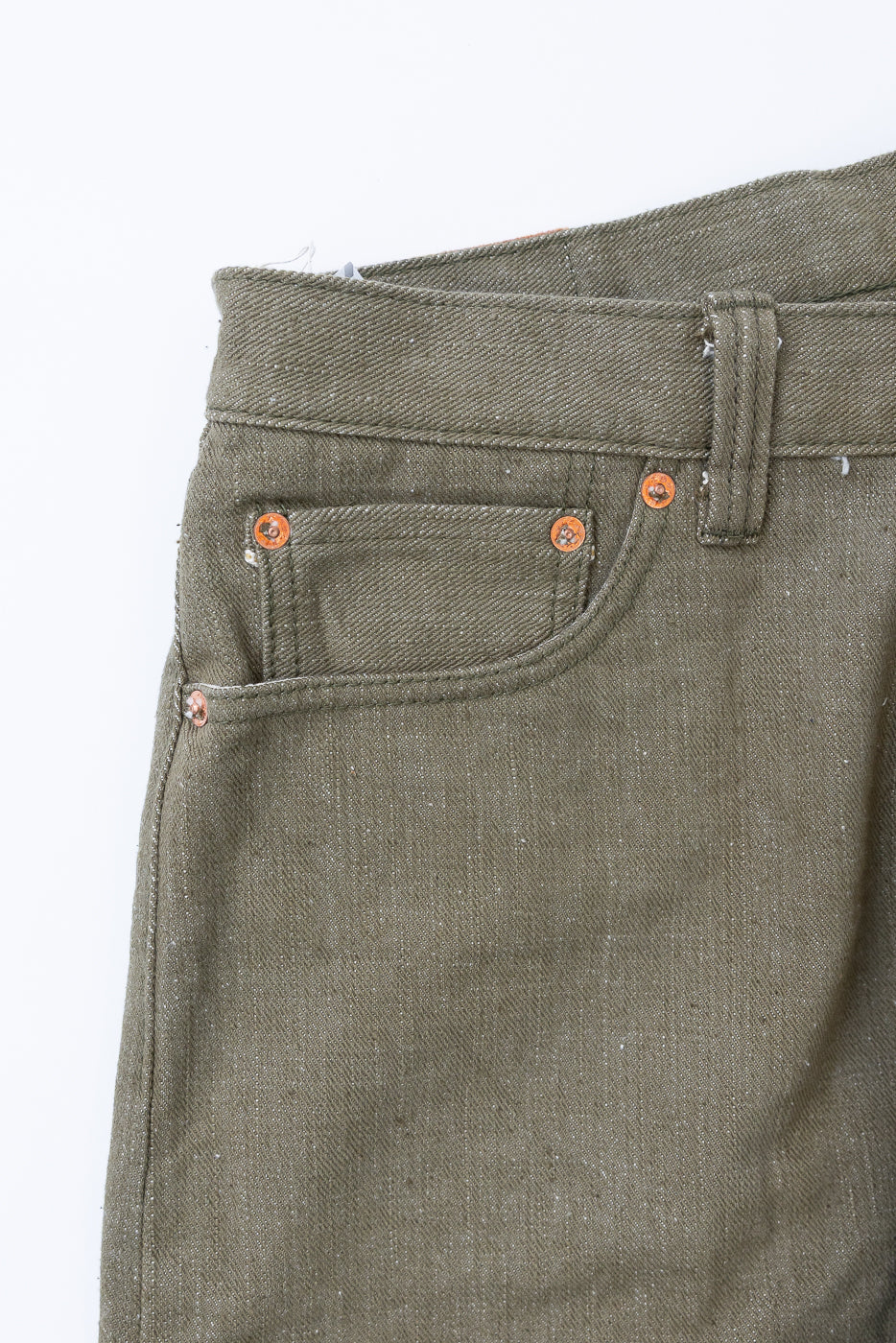 S0150GNX - 17oz Uguisu Denim - Regular Straight