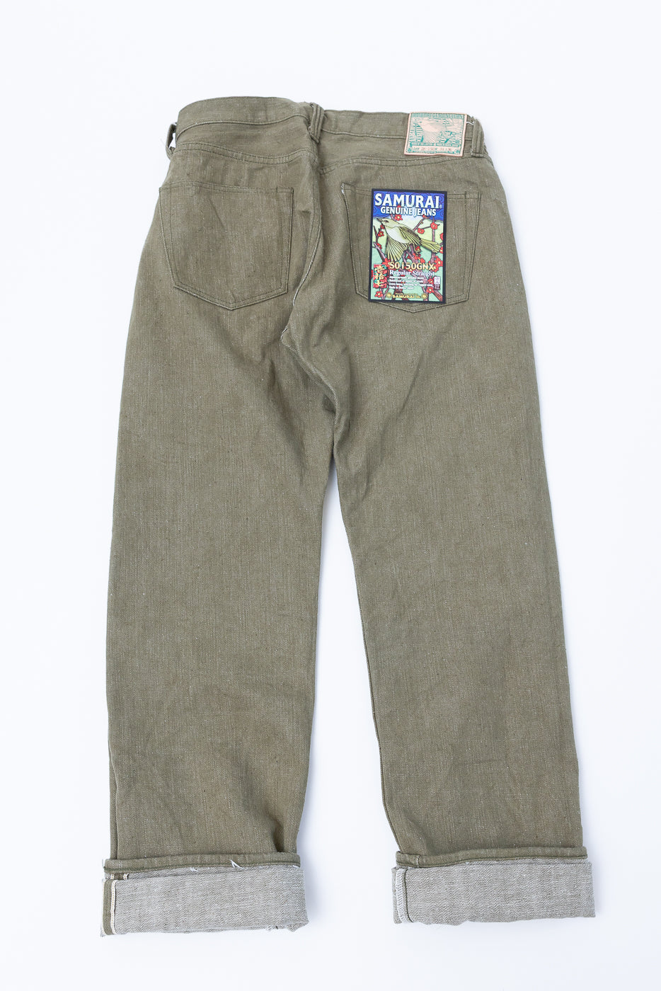 S0150GNX - 17oz Uguisu Denim - Regular Straight