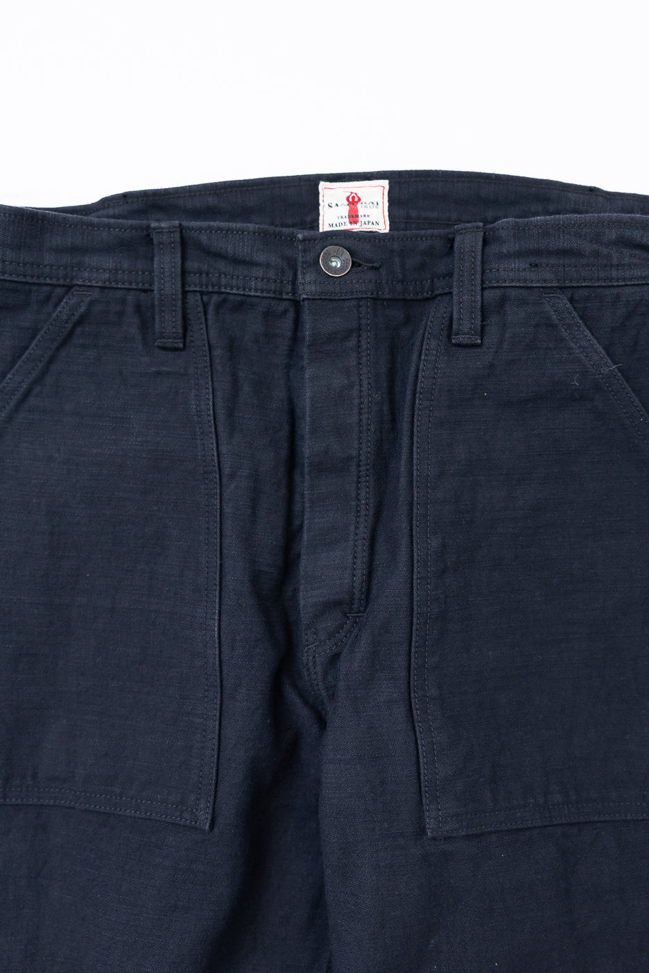 SJ52BK - Back Satin Selvedge Baker Pants - Black | Dant