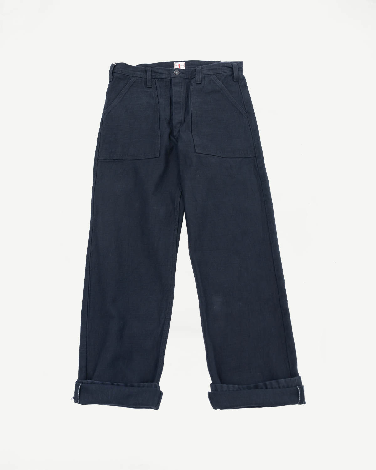 SJ52BK - Back Satin Selvedge Baker Pants - Black | Dant SJ52BK - Back Satin Selvedge Baker Pants - Black | Dant
