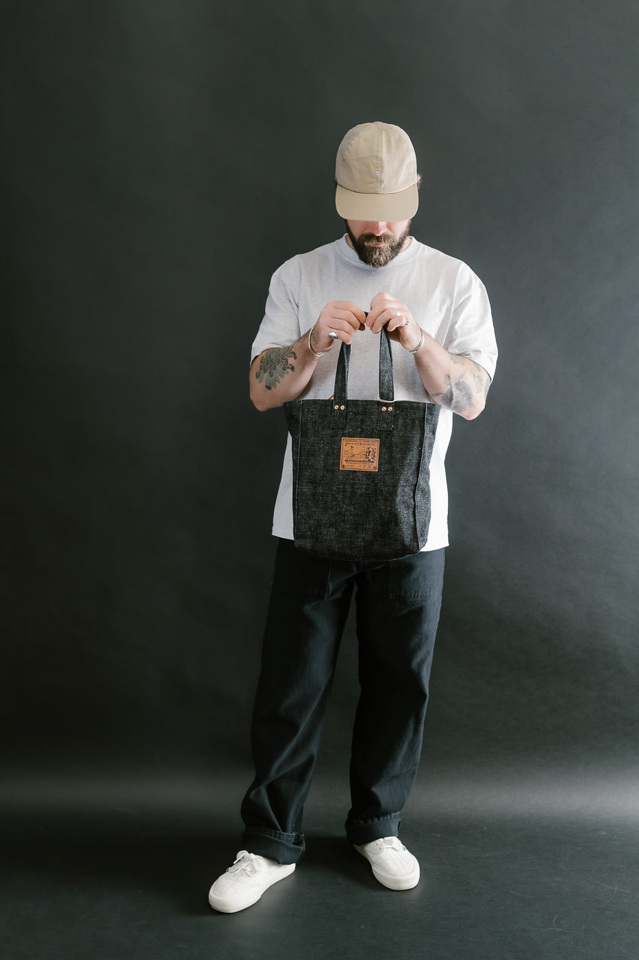SJHB24-BK - Denim Handbag - Black