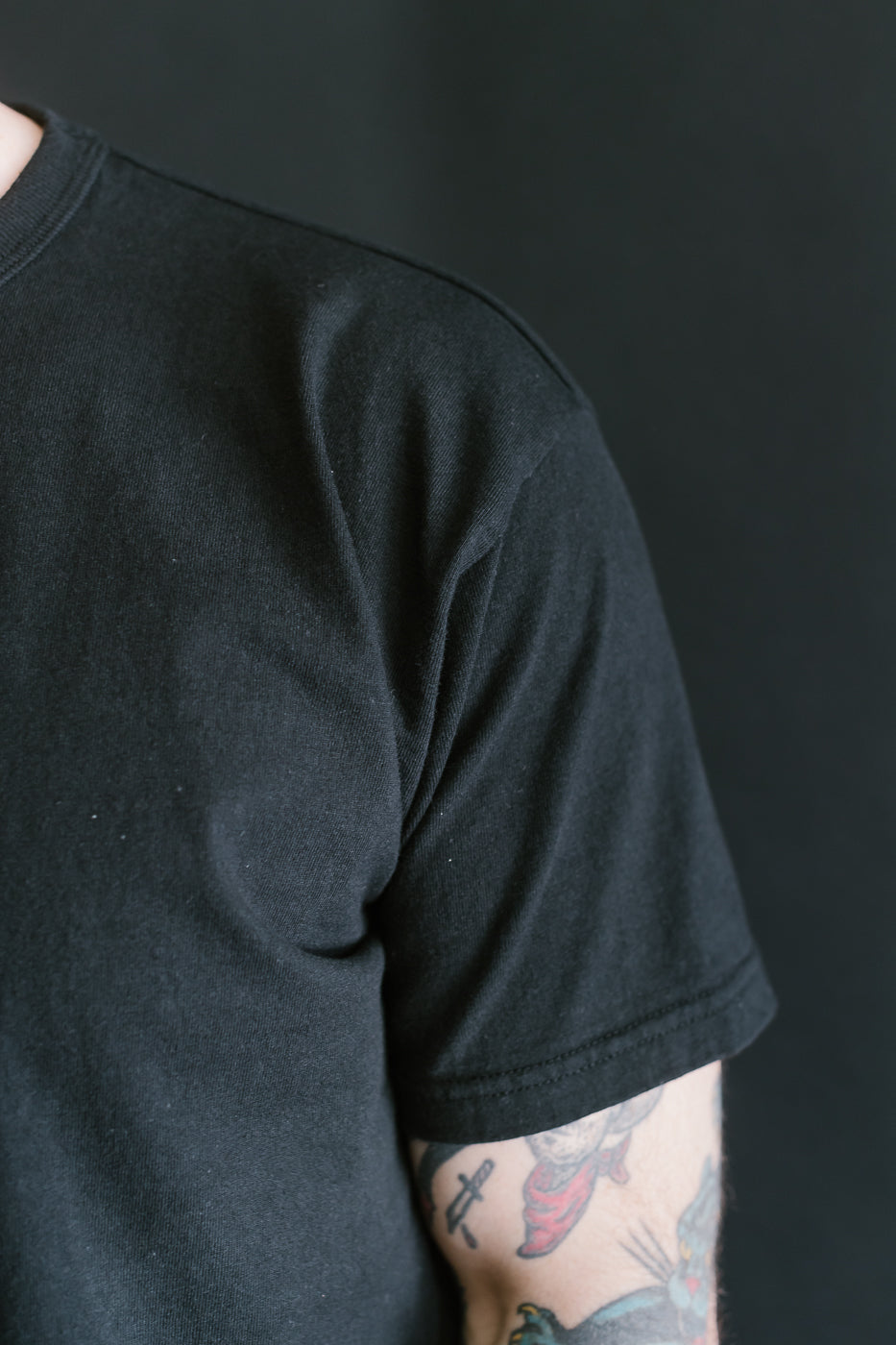 SJST-ML - Heavyweight Plain T-Shirt - Black