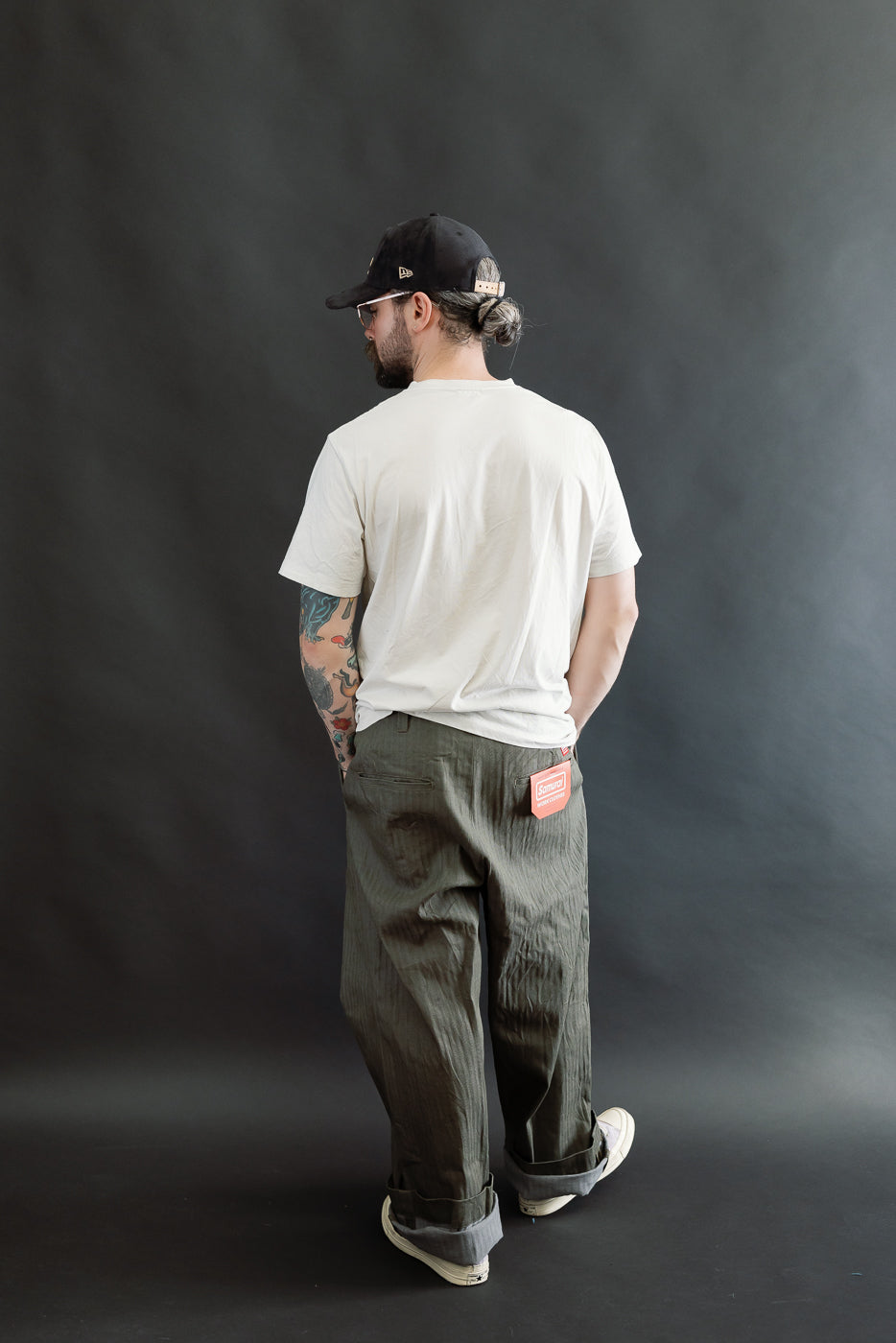 SWC600C-HBII - 13oz Neppy HBT Military - Wide Trousers