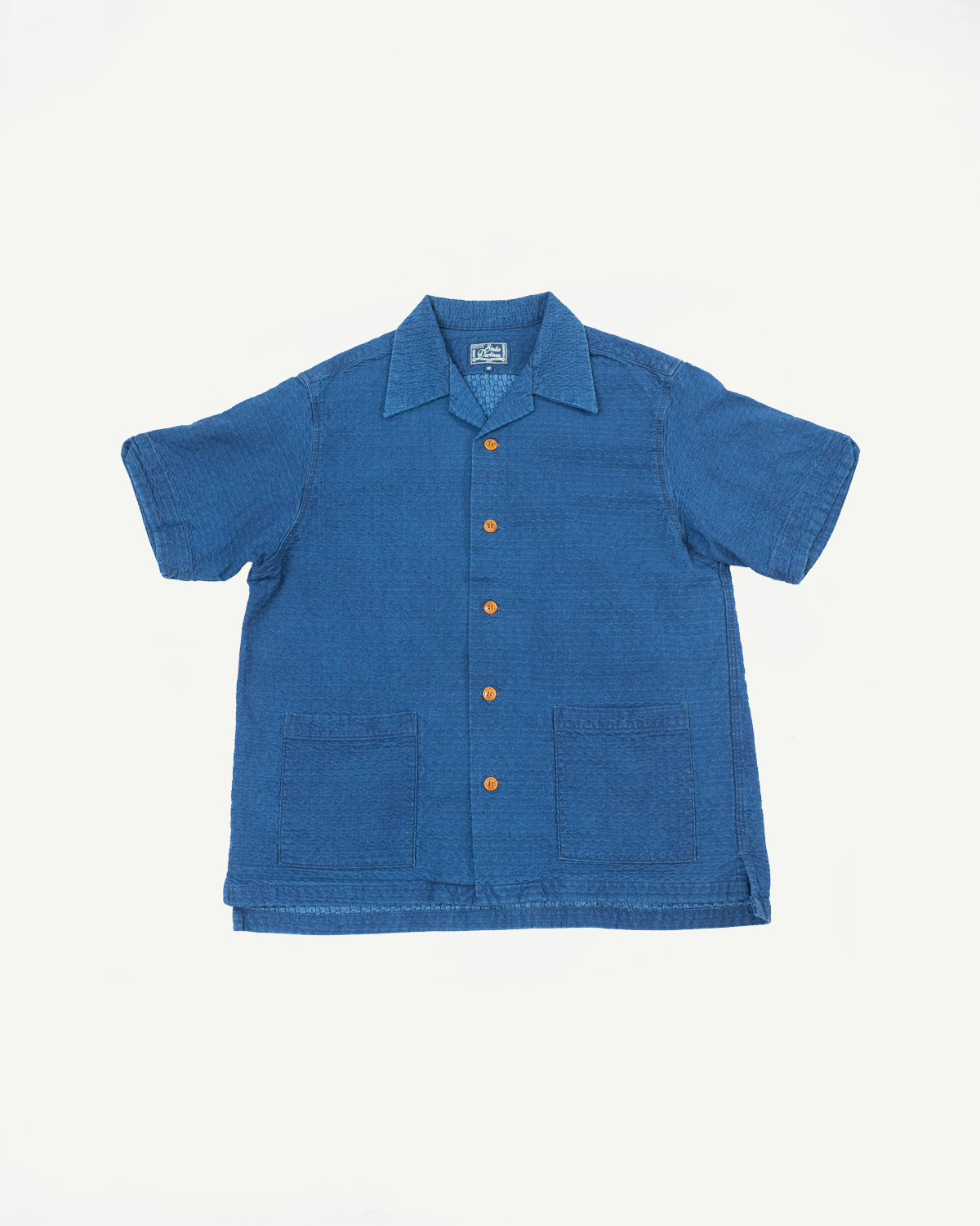 5724U - Dobby Short Sleeve Shirt - Distressed Indigo