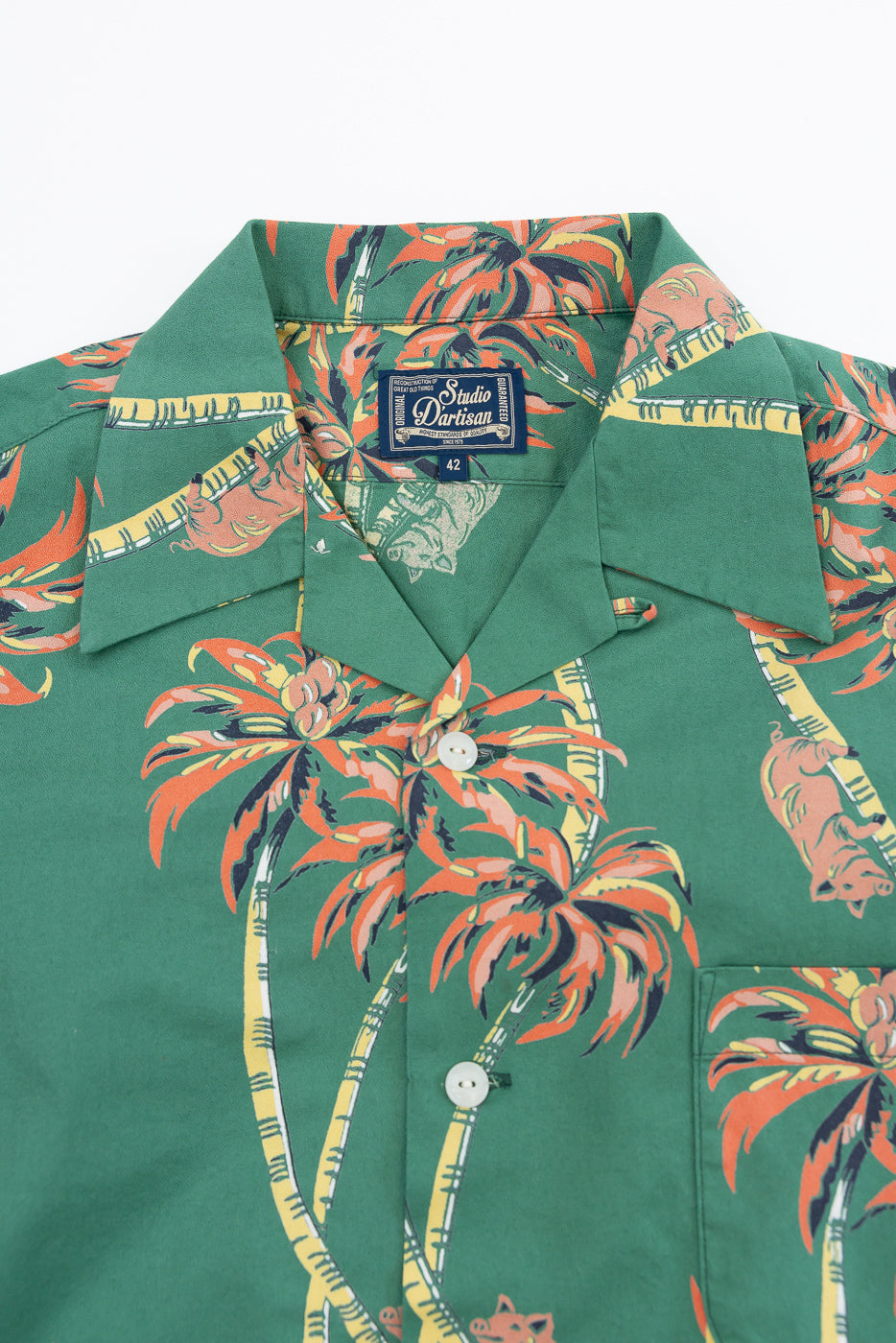 5742 - Aloha Shirt Palm Climber - Green | Dant