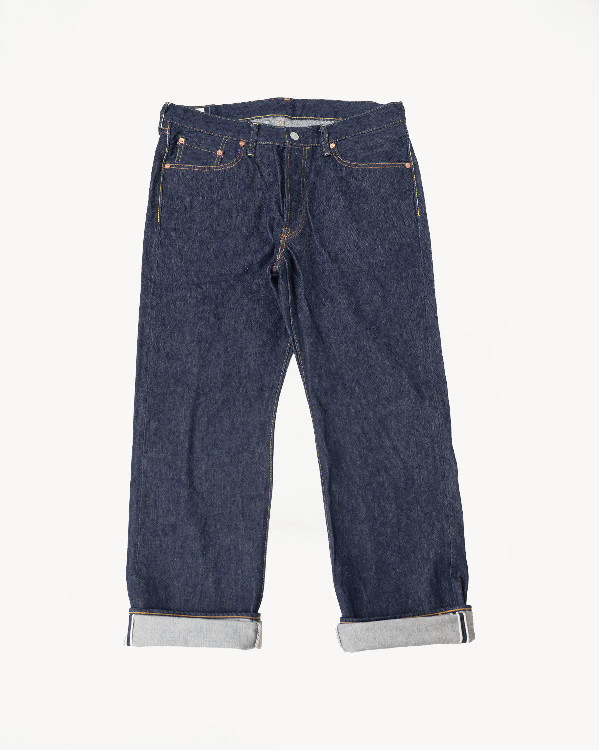 SD-801S - 15oz Selvedge Jeans Regular Straight - Natural Indigo O/W