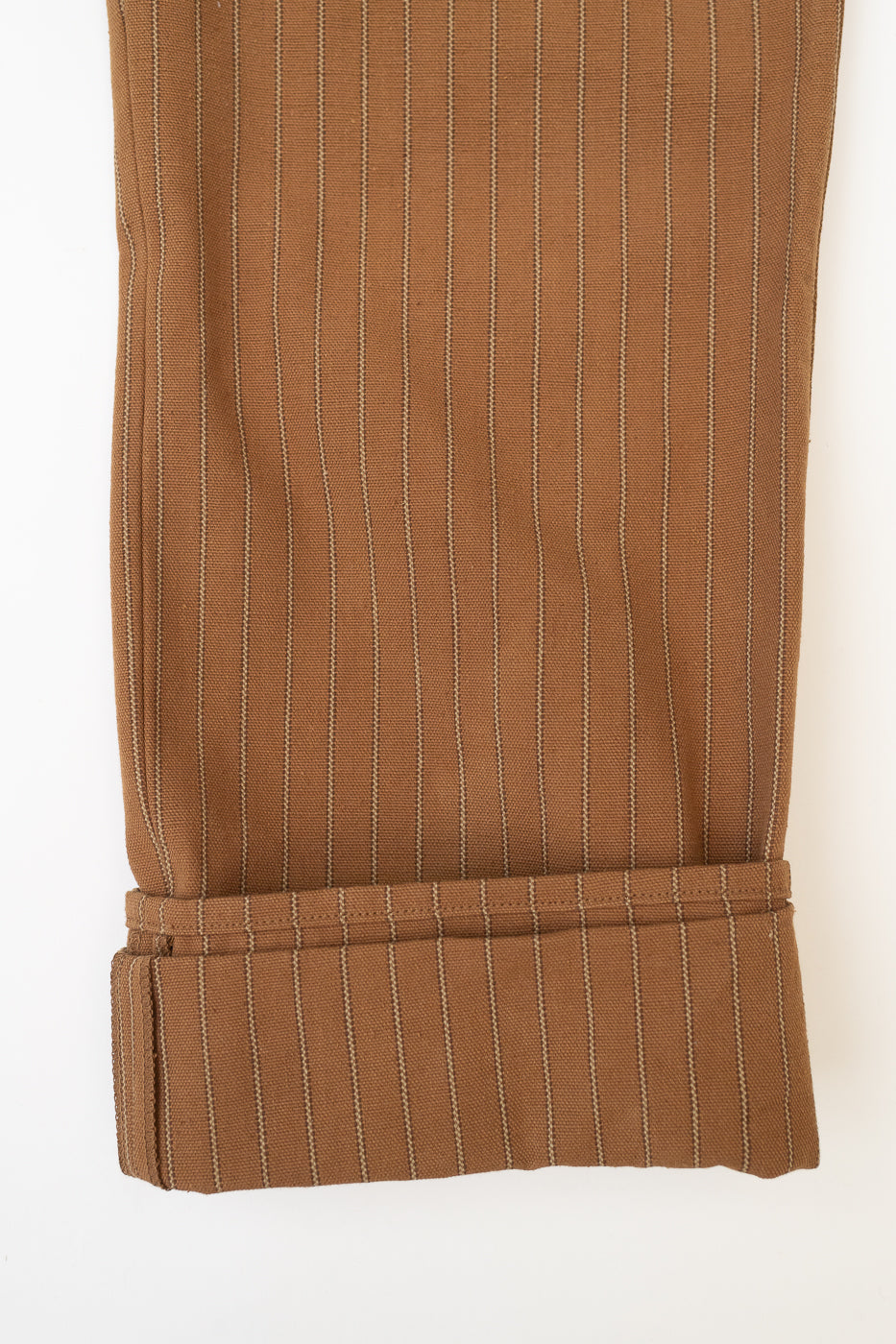 Lot 1228 - 1874 Greenebaum Heavy Leather Bound Overall Trousers - Duck Stripe
