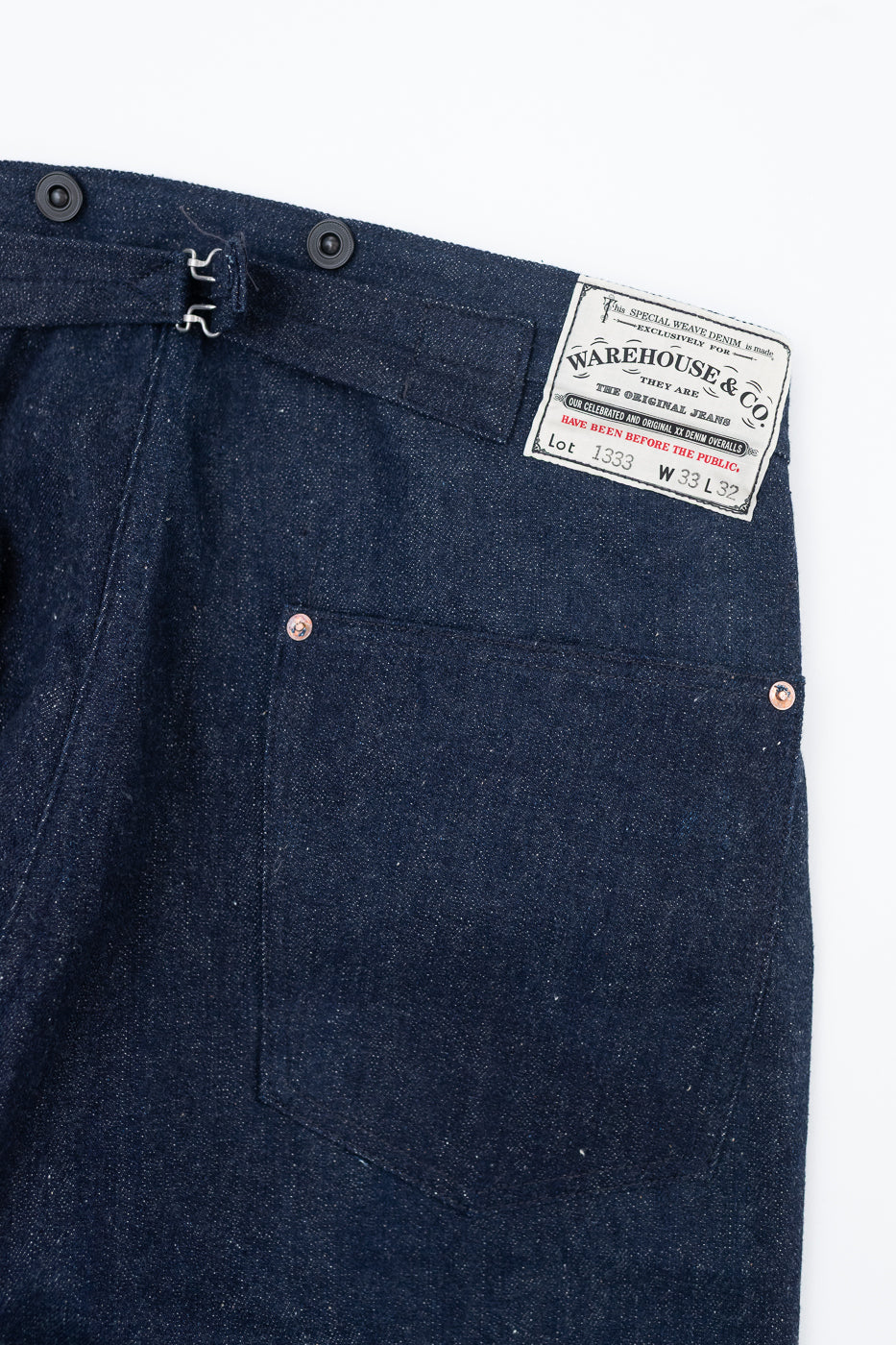 Lot 1333 - 1910~1915 No. 3 Selvedge Waist Overalls - Indigo