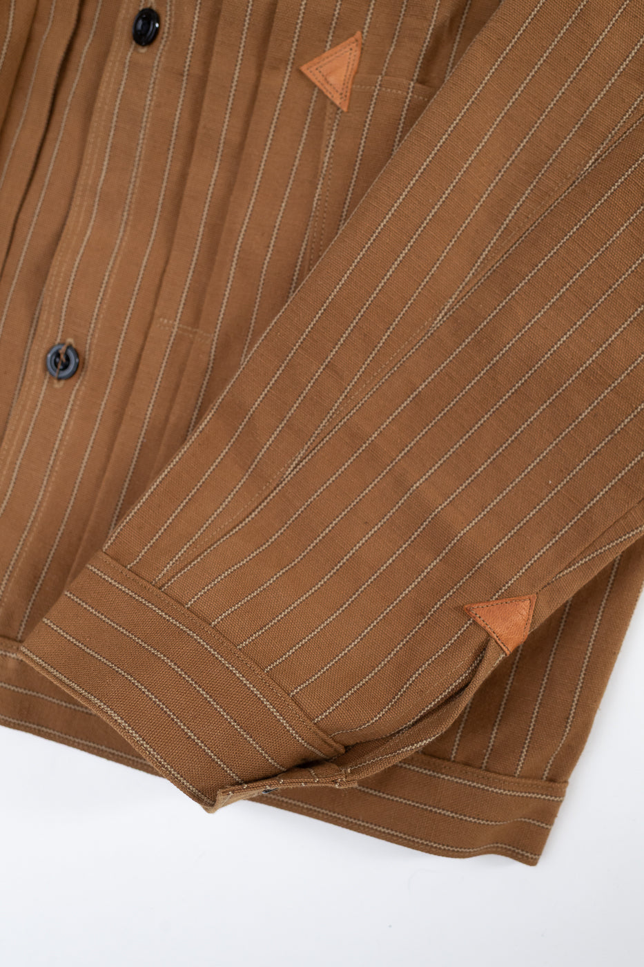 Lot 2214 - 1880 Greenbaum Heavy Leatherbound Brows Jacket - Duck Stripe