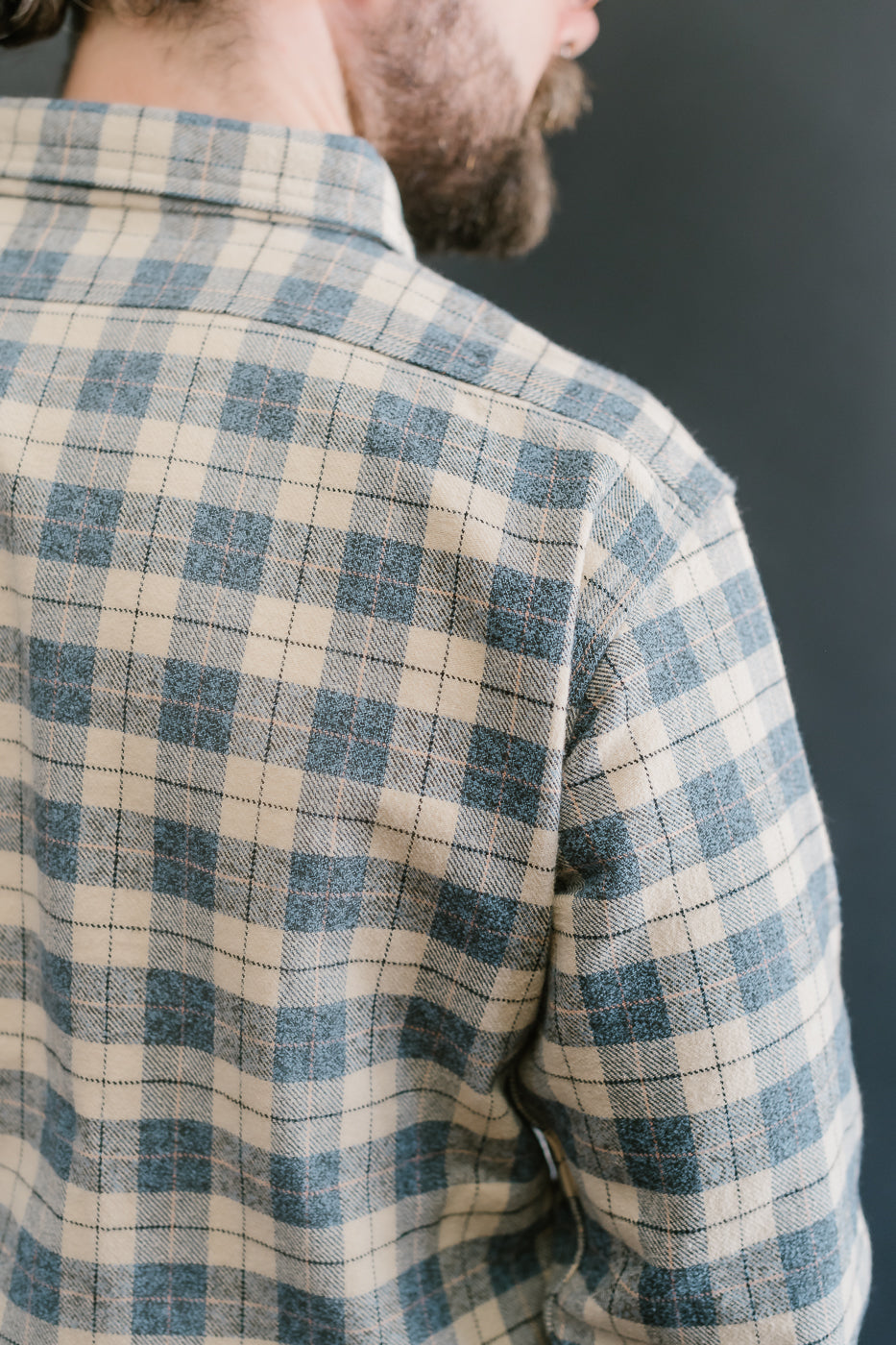 Lot 3060-O - Pullover Flannel Shirt One-Wash - H-1 Navy